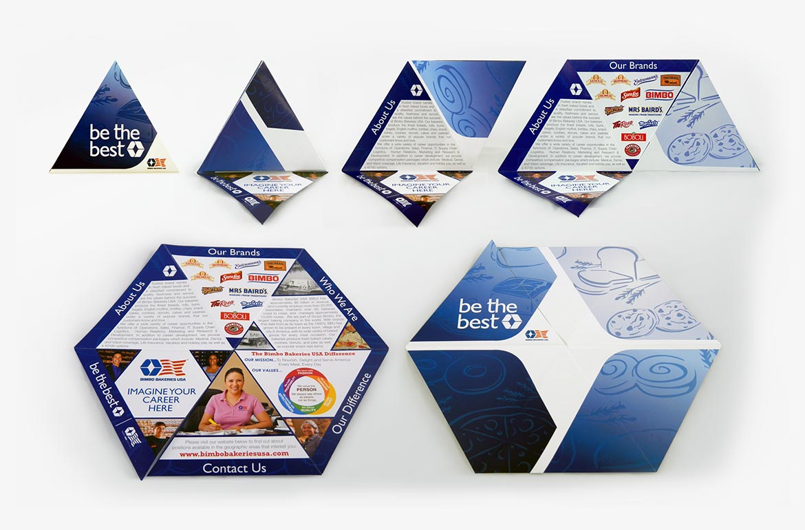 Bimbo Bakeries USA Recruitment Hexagon Shaped Brochure