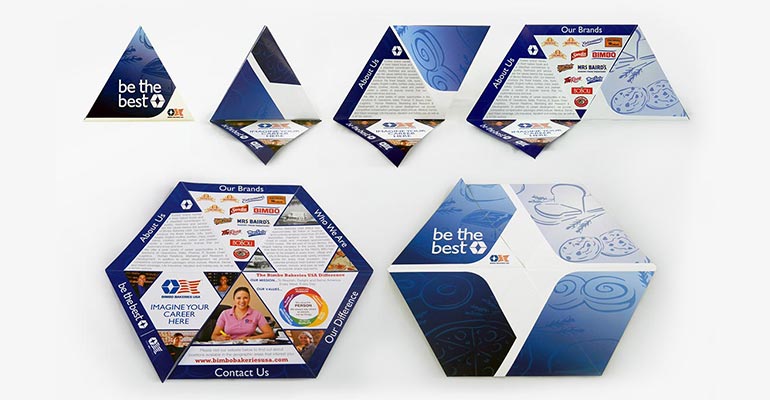 Bimbo Bakeries USA HR Recruiting Materials - Be The Best - Hexagon Folding Brochure