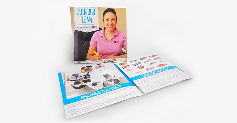 Bimbo Bakeries USA HR Recruiting Materials - Be The Best - Tri-Fold Brochure