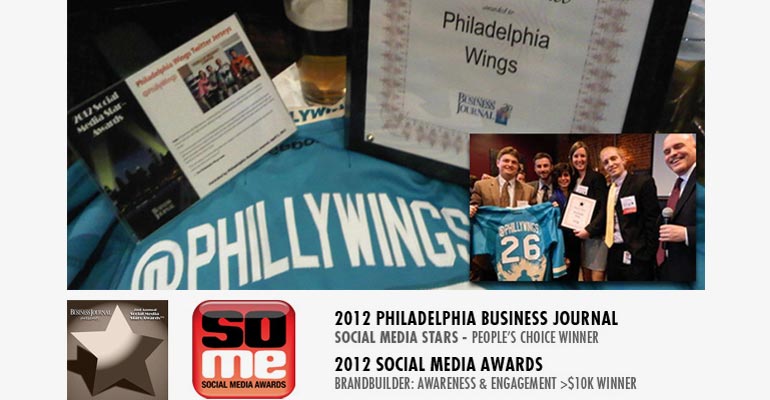 CSD is the Designer of the Philadelphia Wings Twitter Handle Jersey