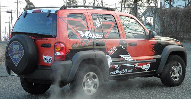 Philadelphia Wings Pro Lacrosse Team Car Wrap Sweepstakes