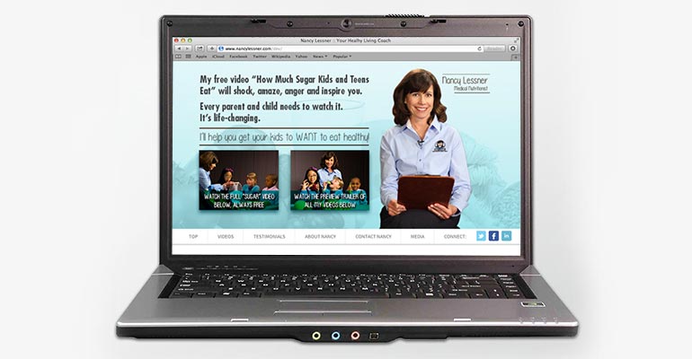 Nancy Lessner Healthly Living Coach Website Launch and Branding