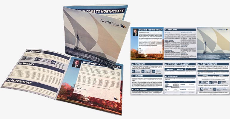 NorthCoast Asset Management brochure print design