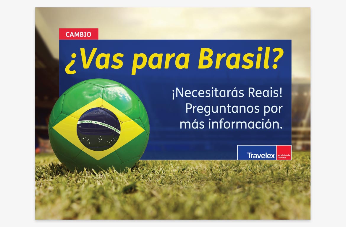Travelex Counter Brazil World Cup Sales took