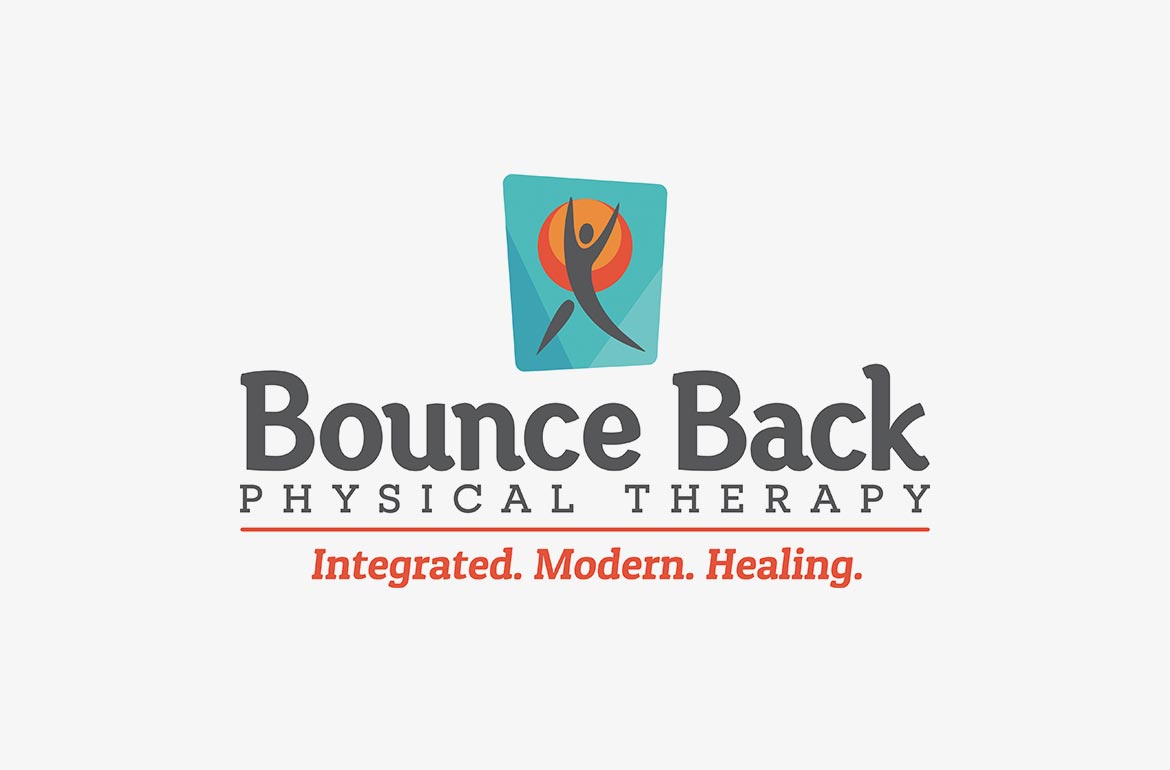 bounce back physical therapy new logo design brand branding