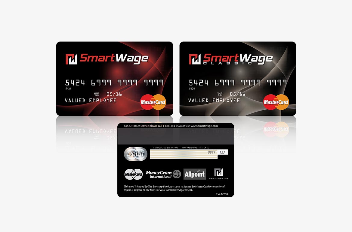 RedWage Smartwage Credit Card Design Artwork