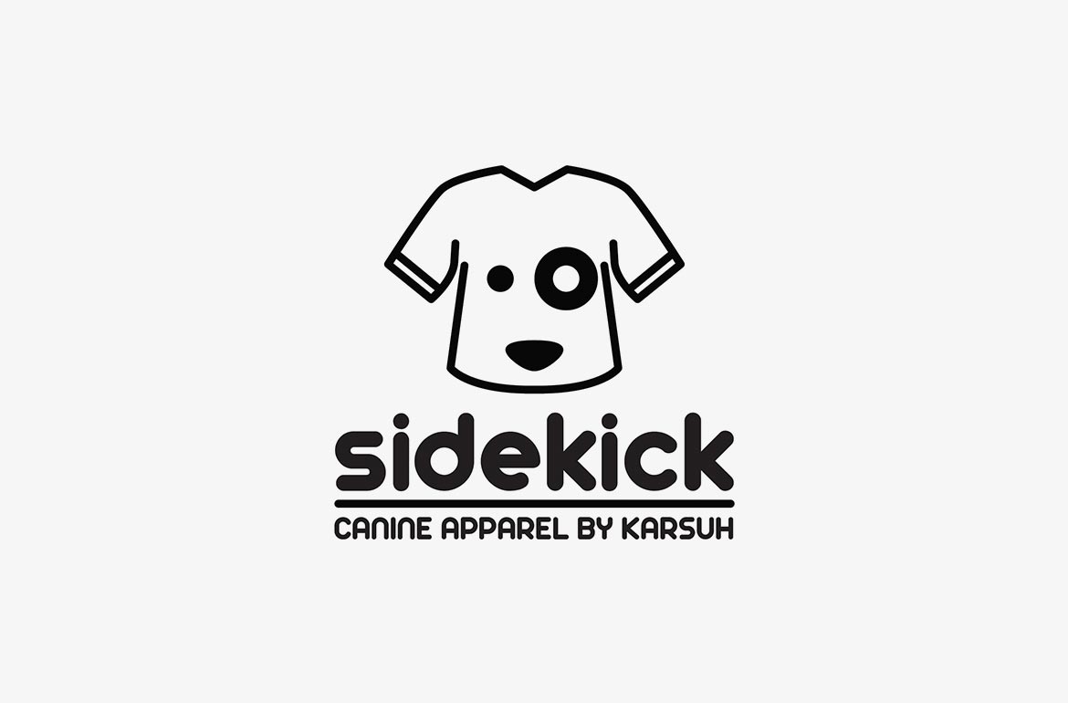 Dog Apparel Branding Sidekick Logo Design Brand
